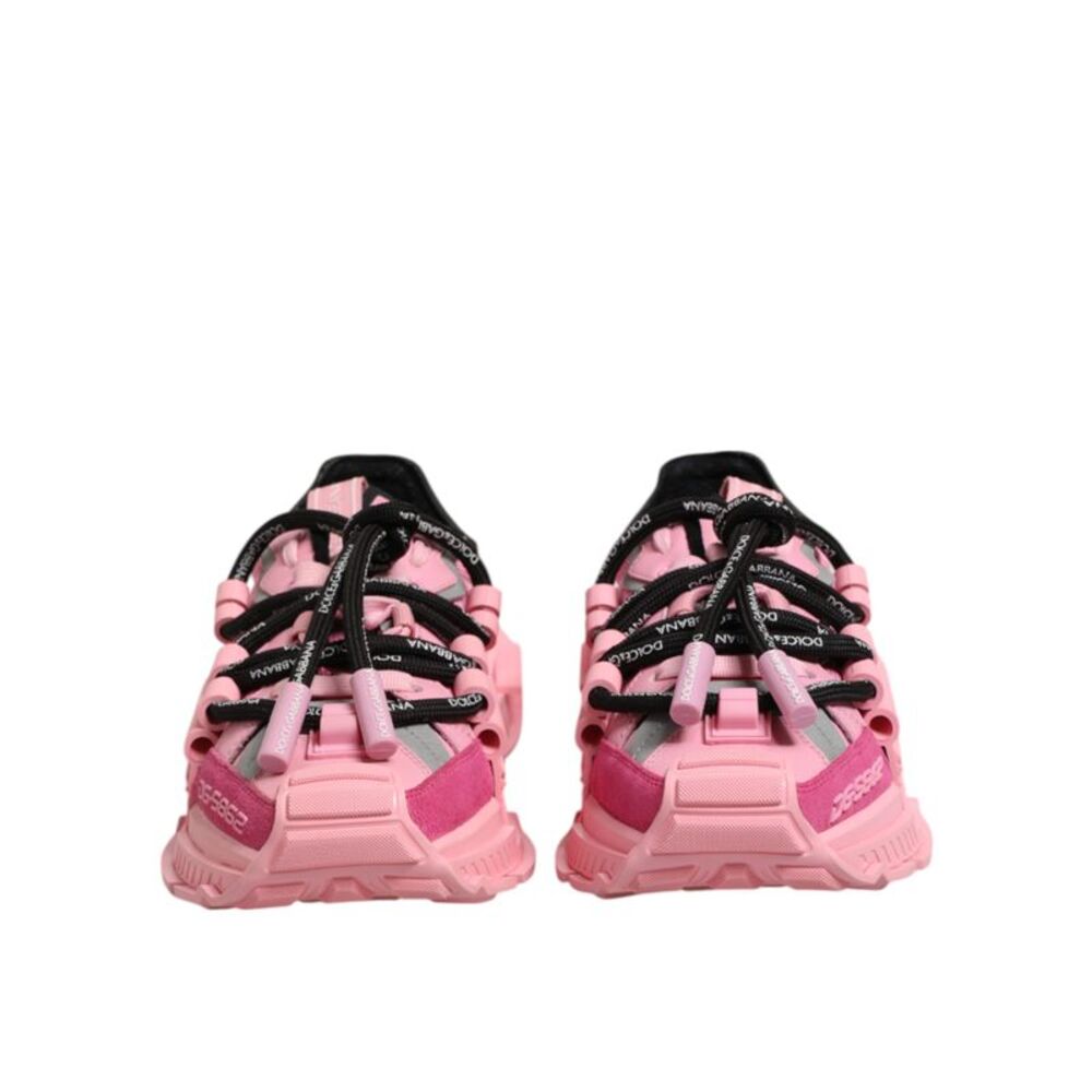 Dolce & Gabbana Pink Low Top Space Women Sneakers Women's Shoes